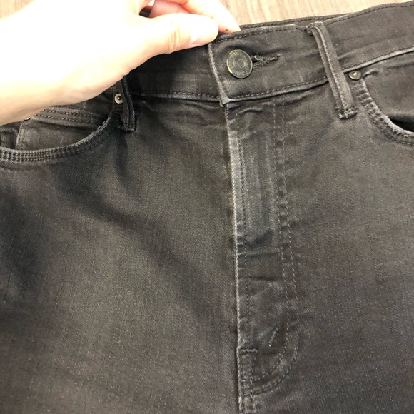 🚫SOLD🚫MOTHER Stunner Zip Ankle Step Fray Not Guilty Black Size 25 - Picture 5 of 14